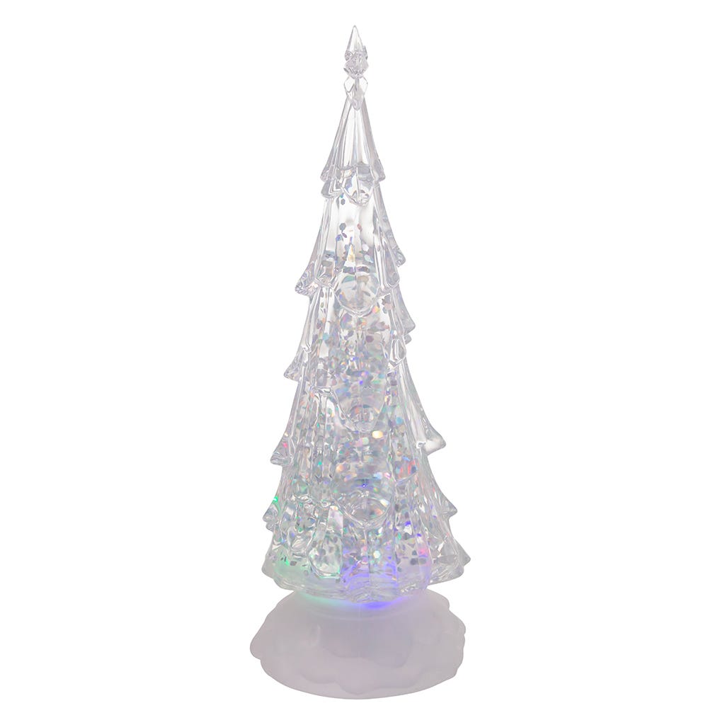 Kurt Adler 10-Inch Battery-Operated LED Lit Tree with Water Table Piece
